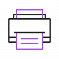 Printer_Black-Purple